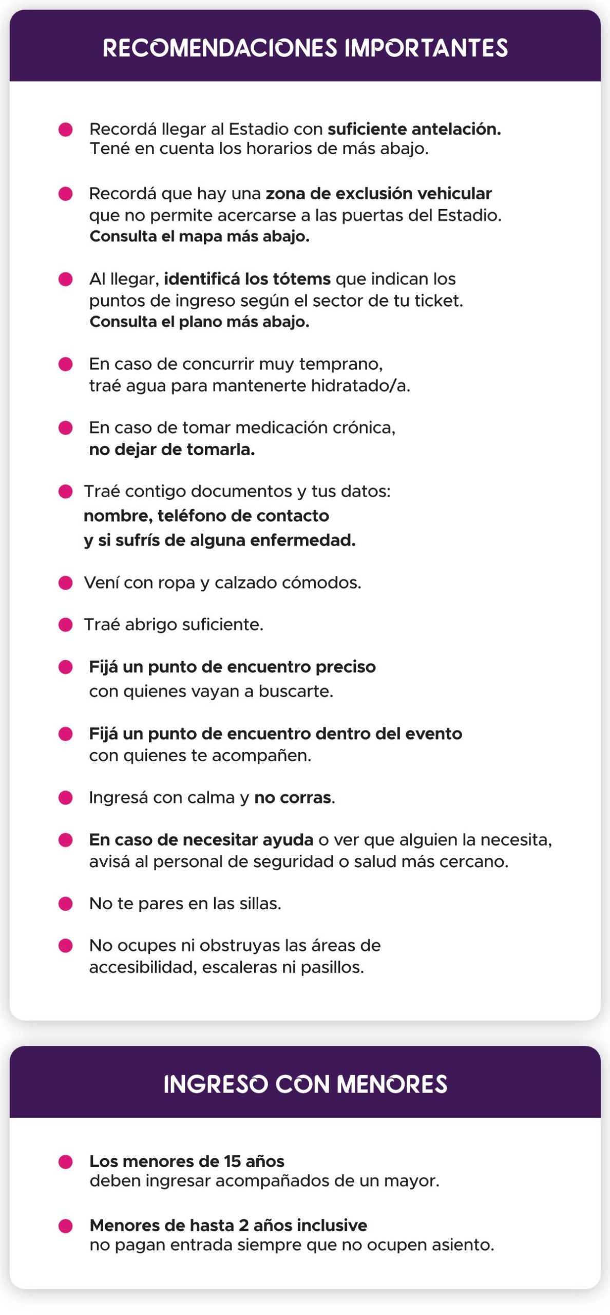 Acceso recomendaciones show de Tini