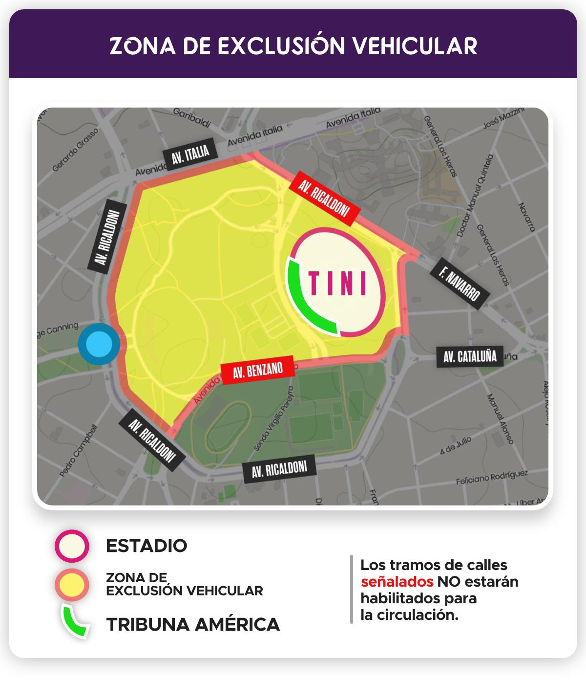 Acceso recomendaciones show de Tini