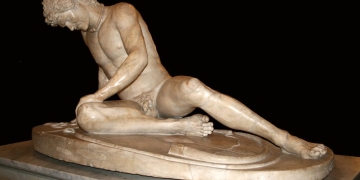 El Gálata moribundo, una copia romana en mármol de una obra helenística del siglo III a C. Museos Capitolinos, Roma.