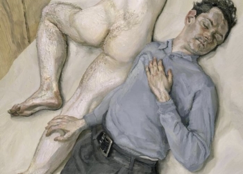 “Dos hombres”, pintada en 1987