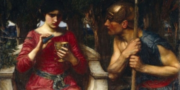 Jasón y Medea. John William Waterhouse. Óleo sobre lienzo. 1907