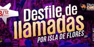 desfile de llamadas por isla de flores