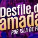 desfile de llamadas por isla de flores