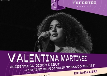 Luego de mucho esfuerzo y trabajo, la compositora y cantante Valentina Martínez, presenta su reciente trabajo discografico.