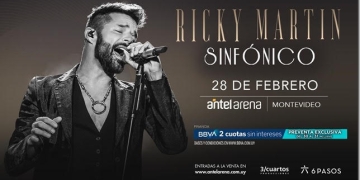 Ricky Martin regresa a Montevideo para presentar sus más grandes éxitos en un concierto único de versiones sinfónicas. Luego de sus exitosas presentaciones en noviembre y diciembre en Buenos Aires, el artista internacional confirmó su regreso y anunció presentaciones para febrero y marzo del 2023 en las ciudades de Buenos Aires, Mendoza, Montevideo, Rosario y Villa María.