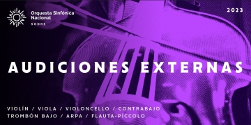 Audiciones externas 2023 – Orquesta Sinfónica Nacional