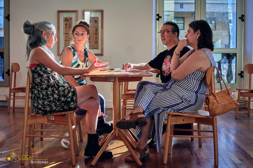 Ciclo Nosotras en Teatro Solís - Entrevista por Marcelo Rodriguez en Cafeteria del Solís - Marzo 2023 - Foto Diego Castro
