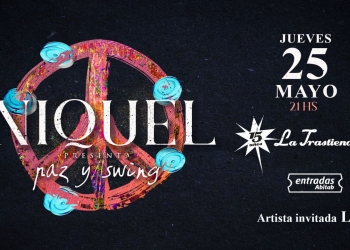 “PAZ Y SWING” es el nuevo álbum de Niquel y ya está disponible en todas las plataformas digitales. Su presentación oficial será el jueves 25 de mayo en La Trastienda Club Montevideo.