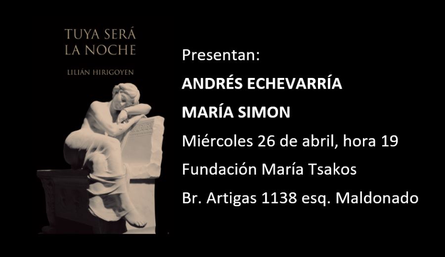 Tuya será la noche de Lilián Hirigoyen - presentan