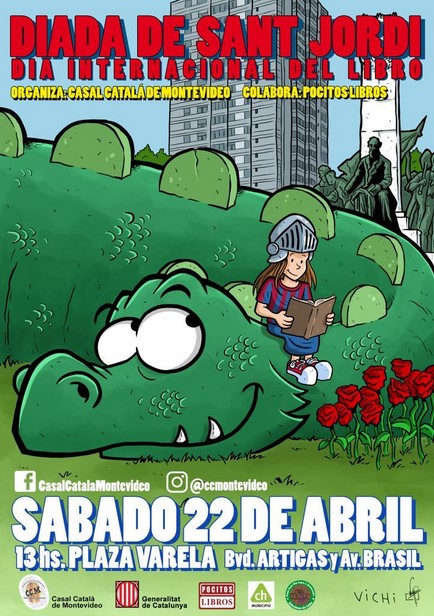 Sant Jordi - Día Mundial del Libro - El sábado 22 de abril 2023 en la Plaza Varela a partir de las 13hrs.