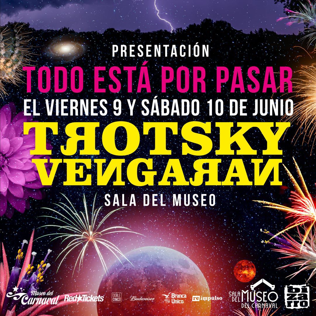TROTSKY VENGARÁN en vivo presentando "Todo está por pasar" Sala del Museo del Carnaval - Viernes 9 de Junio 2023 @TrotskyVengaran @llamaradadiaz @cuicoperazzo @granitenzen @agentegordo