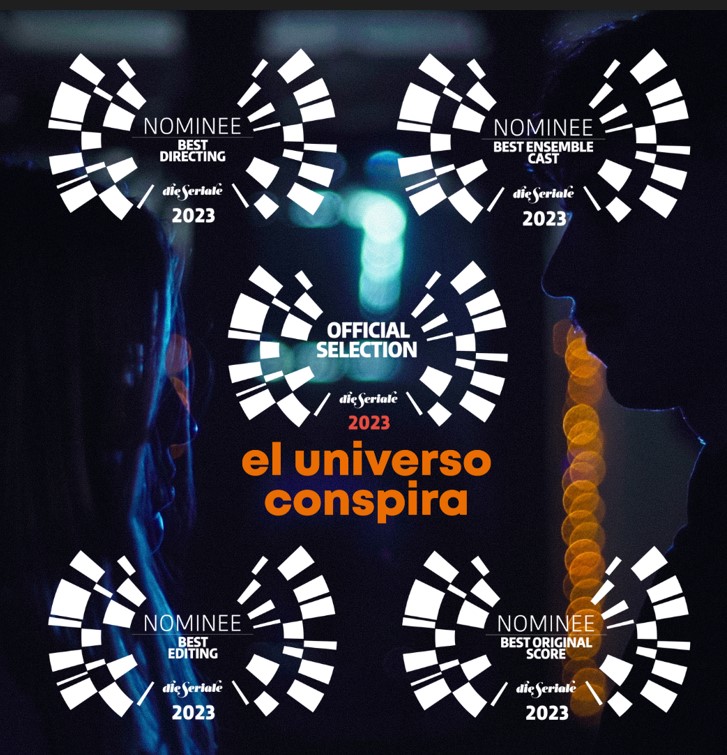 Luego del Avant Premier Mundial en Francia (Series Manía) El universo conspira sigue su recorrido, ahora siendo parte de la SELECCIÓN OFICIAL del Festival Internacional DIE SERIALE – Giessen, ALEMANIA, en Junio 2023.