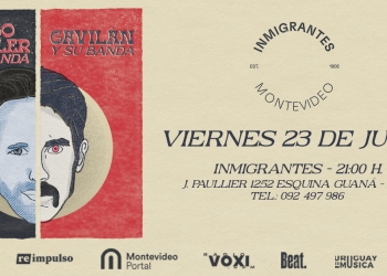 Diego Drexler & El Gavilán vuelven a compartir escenario - Esta vez cada cual estará con su respectiva banda. Viernes 23 de junio 2023 - Inmigrantes