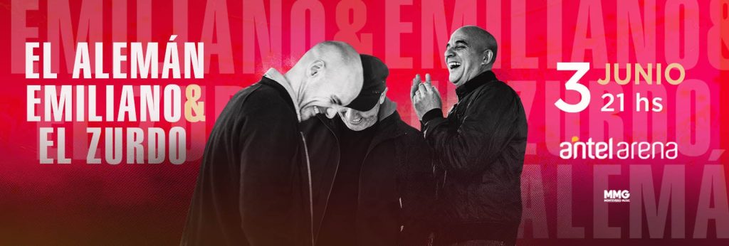 El Alemán, Emiliano y El Zurdo en Antel Arena - 03/06/2023