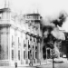 Golpe de Estado del 11 de septiembre de 1973 en Chile. Bombardeo del Palacio de La Moneda (palacio de gobierno)