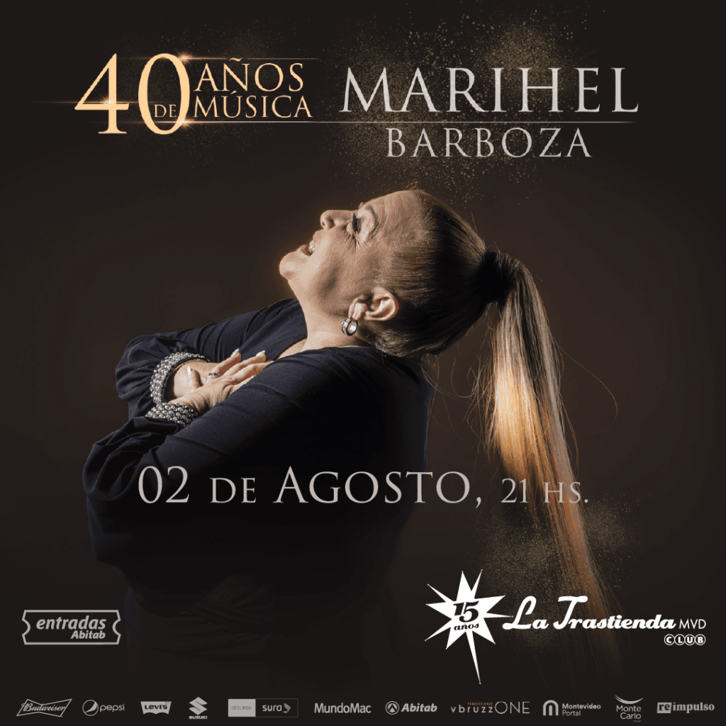 MARIHEL BARBOZA 40 AÑOS DE MÚSICA en La Trastienda - MIÉRCOLES 2 DE AGOSTO 2023 - 21 HS