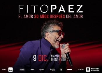 Un artista que trasciende generaciones y el show más grande de todo el año: Fito Páez se despide en Uruguay con El amor 30 años después del amor. El 9 de diciembre en la rambla de Montevideo (frente al Club de Golf)