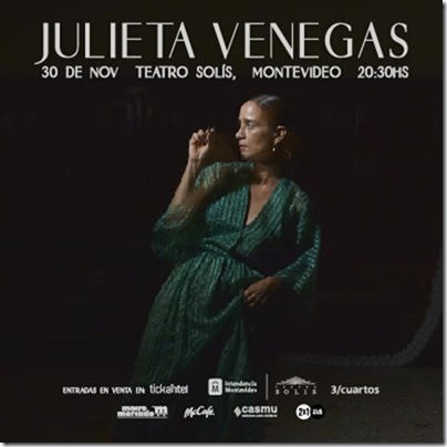 JULIETA VENEGAS - TEATRO SOLÍS - 30 de Noviembre 2023 JULIETA VENEGAS - TEATRO SOLÍS - 30 de Noviembre 2023