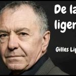 ¿Vivir mejor es vivir ligero?. "DE LA LIGEREZA" - Gilles Lipovetsky