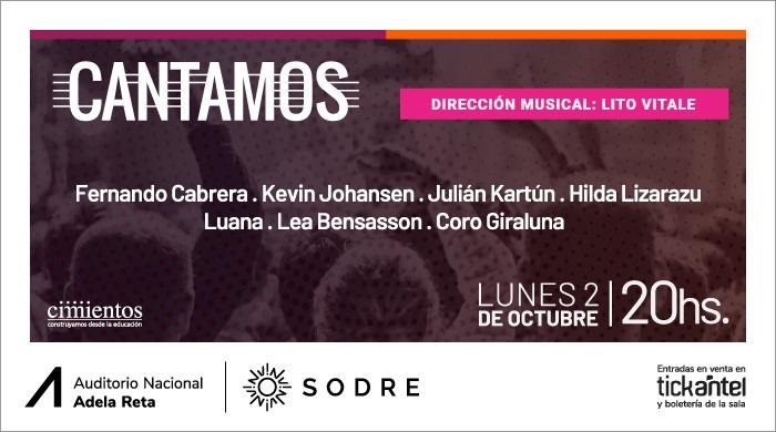 Cantamos – Cimientos Uruguay - Auditorio Adela Reta - 02/10/2023
