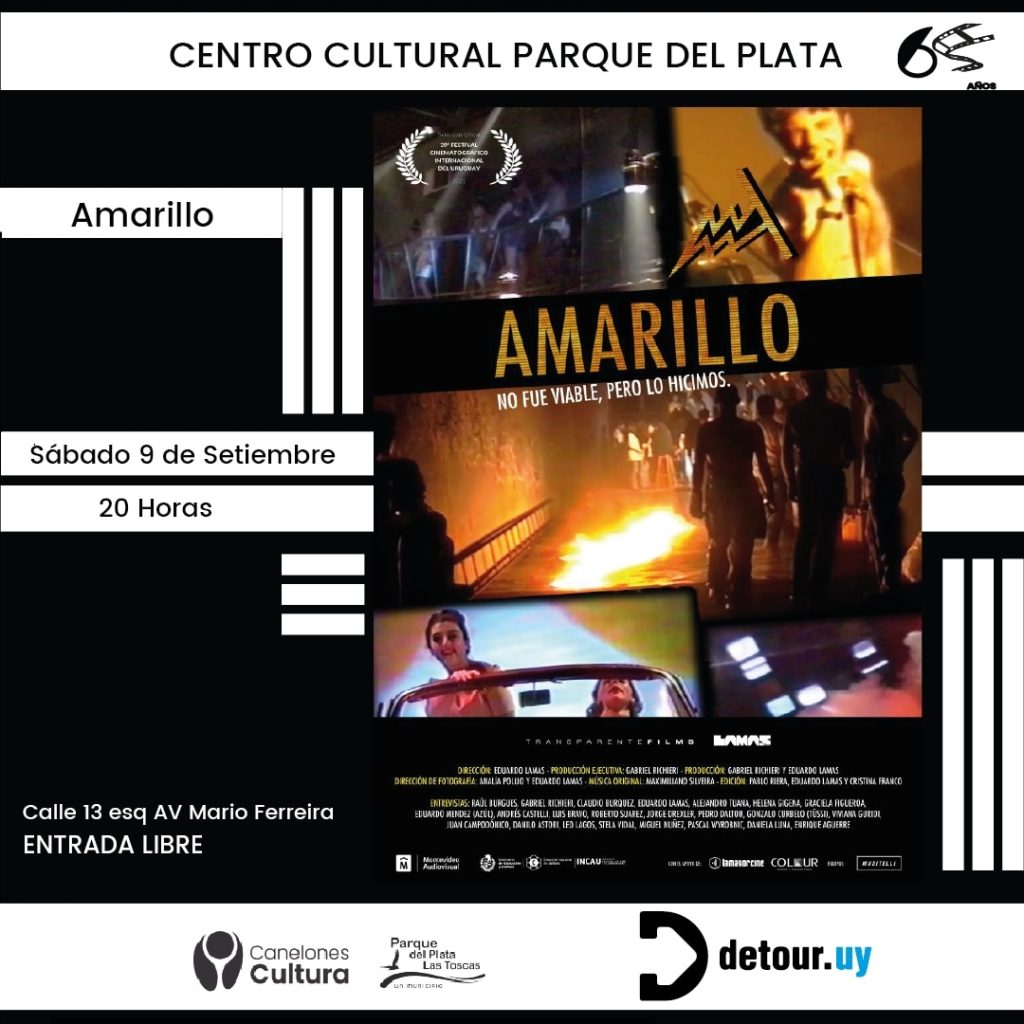 "Amarillo" de Eduardo Lamas en CC Parque del Plata - Sábado 9-9-2023 - 20 horas - Entrada libre