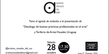 Artistas visuales del sur - Presentación - Sábado 28 de octubre 2023 - 17:30 hs. Pensión Cultural Milán