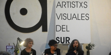 Decálogo y Tarifario - Presentación - Artistxs Visuales del Sur - 28 de octubre de 2023 - Pensión Cultural Milán - Foto Federico Meneses