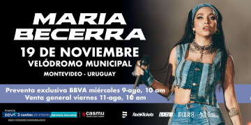 MARIA BECERRA - Velódromo Municipal - 19 DE NOVIEMBRE 2023 – 21 hs