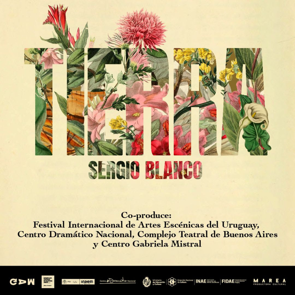 TIERRA de Sergio Blanco | Auditorio Nacional del SODRE imagen con texto tierra