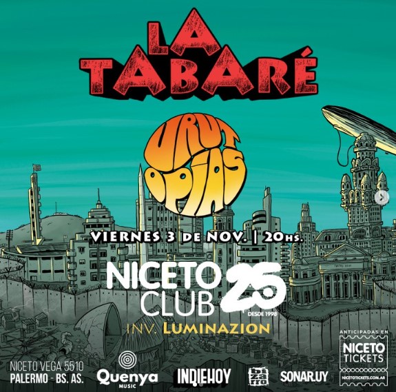 URUTOPÍAS de LA TABARÉ en Buenos Aires, Argentina.