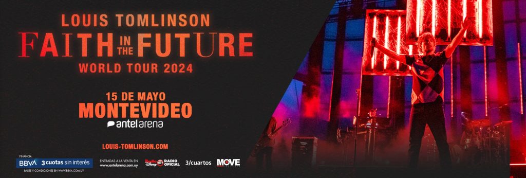 Louis Tomlinson anuncia su regreso a Montevideo - ANTEL ARENA - 15 DE MAYO 2024 - 21:00hs