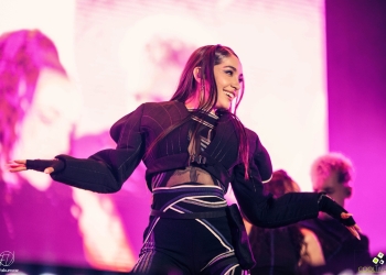 María Becerra en el Velódromo 19-11-2023 Agustina Giovio y Joelle - Foto Facundo Vázquez