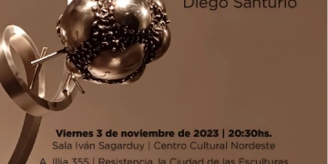 Diego Santurio inaugura la muestra - Densidades e Infinitos - Centro Cultural Nordeste - Universidad del Chaco - 3 de noviembre 2023