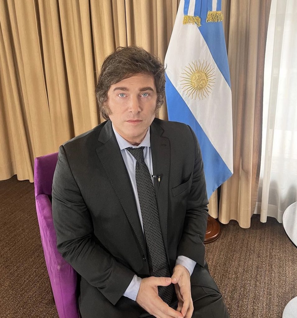 Presidente Electo Javier Milei - 2023 - Foto Twitter