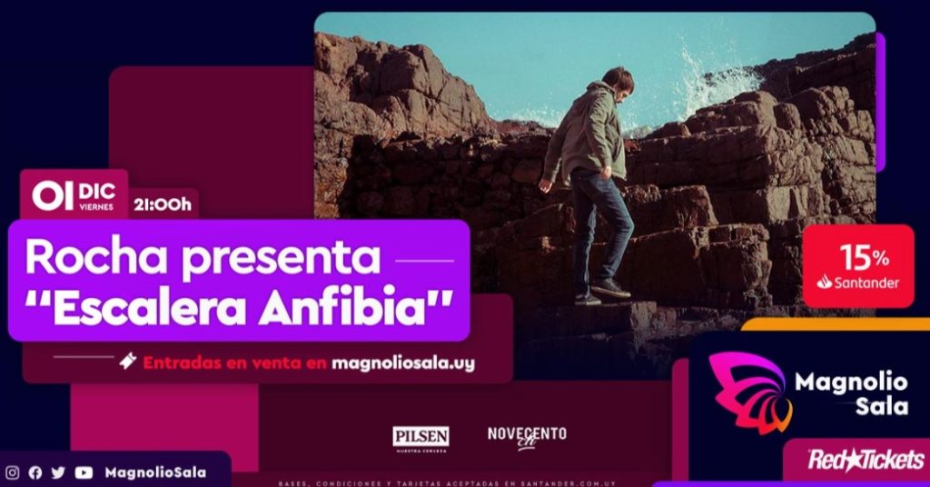 Rocha presenta "Escalera Anfibia" Magnolio Sala - Viernes 1 de Diciembre 2023 - 21 hs