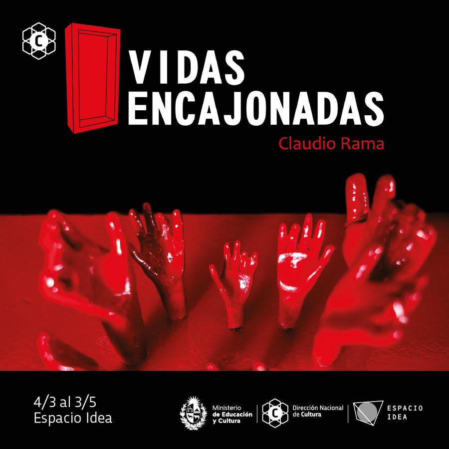 Claudio Rama en Espacio IDEA - inauguración de Vidas encajonadas Claudio Rama en Espacio IDEA - inauguración de Vidas encajonadas