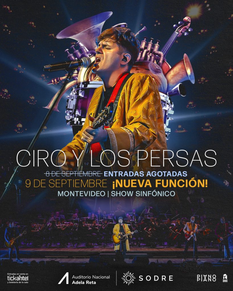 CIRO Y LOS PERSAS CONCIERTO SINFÓNICO 2024 - 9 de setiembre - Auditorio Nacional del SODRE