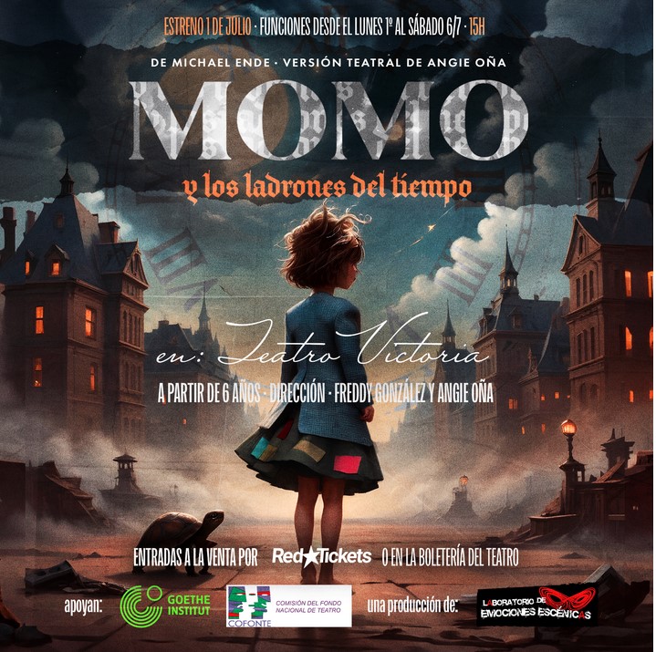 MOMO Y LOS LADRONES DEL TIEMPO - Teatro Victoria- Funciones del 1 al 6 de julio - 15hs.