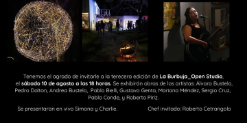 La Burbuja Open Studio - 3a Edición - 10 de agosto 2024 - 18 horas