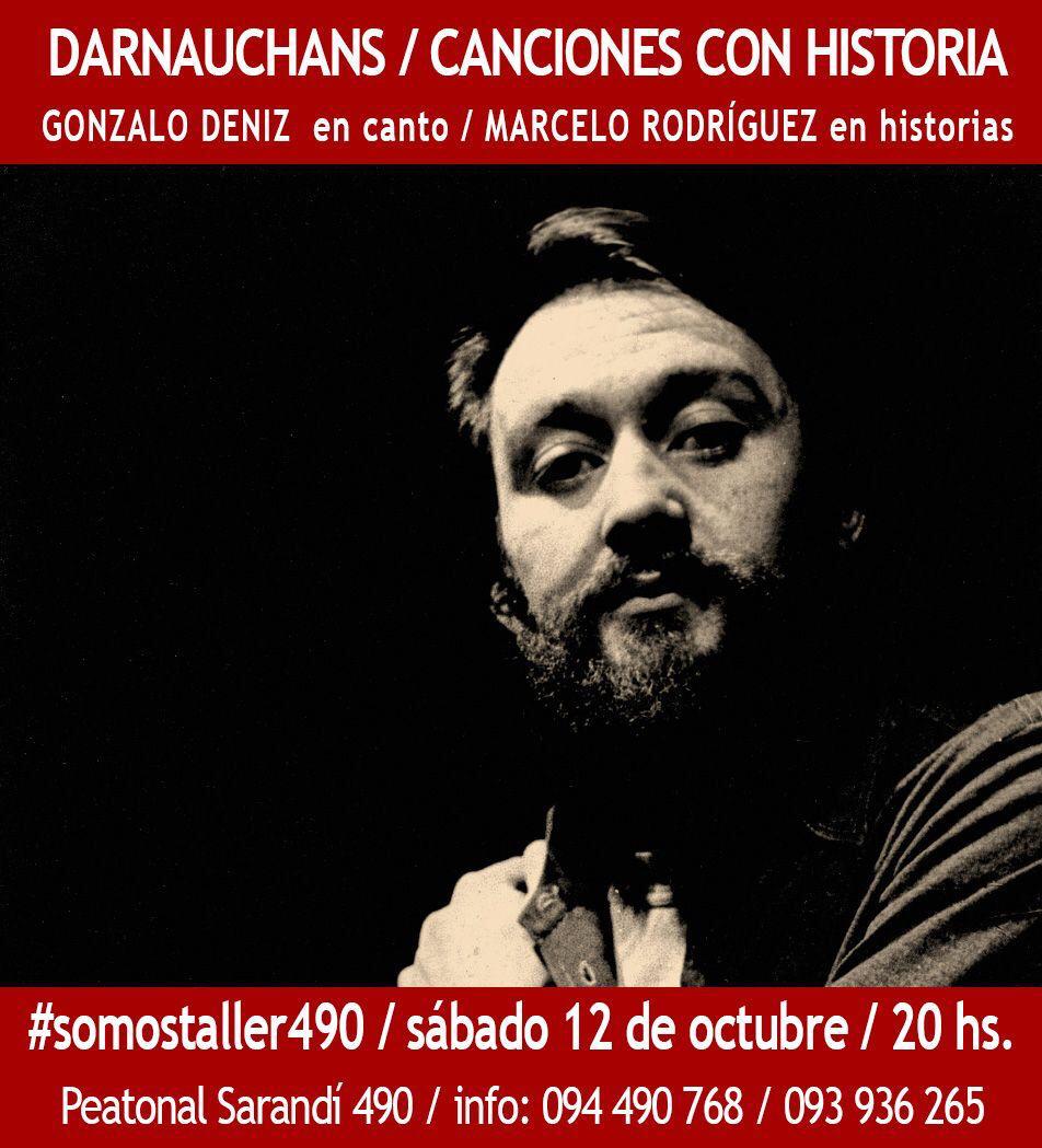 Darnauchans: canciones con historia. 12 de octubre 2024 a las 20 hs. en #SomosTaller490