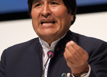 Presidente de Bolivia Evo Morales, diciembre de 2009