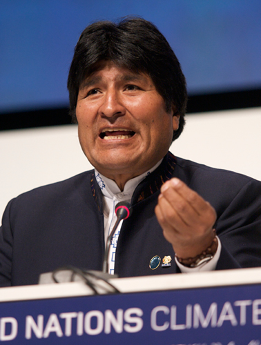 Presidente de Bolivia Evo Morales, diciembre de 2009 Presidente de Bolivia Evo Morales, diciembre de 2009