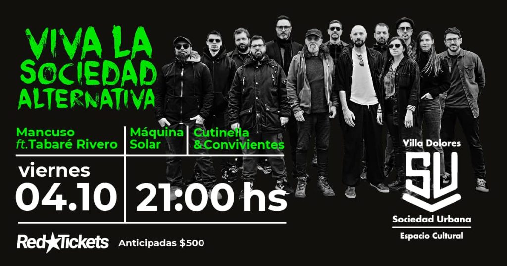 VIVA LA SOCIEDAD ALTERNATIVA - Viernes 4 de Octubre 2024 - 21 hs.
