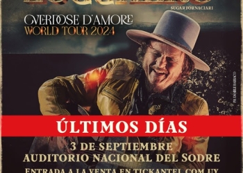 ZUCCHERO EN URUGUAY 2024 - 3 DE SEPTIEMBRE AUDITORIO NACIONAL DEL SODRE