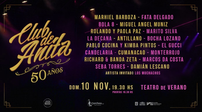 50 años del Club de Anita - Teatro de Verano - 10/11/2024