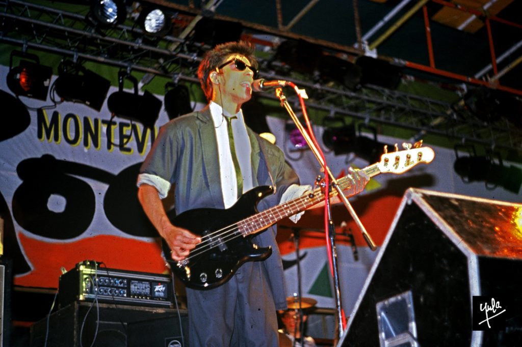 Fotografías de la entrevista de Julio A. López (Yula). Tomás inéditas. 1° Montevideo Rock. Escenario Principal, Rural del Prado, 1986.