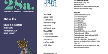 PREMIOS MOROSOLI 2024 - 28ª Entrega de los Premios MOROSOLI de la Cultura Uruguaya - sábado 30 de noviembre a las 20 hora