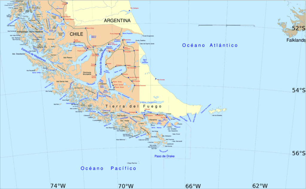 islas al sur del Canal Beagle