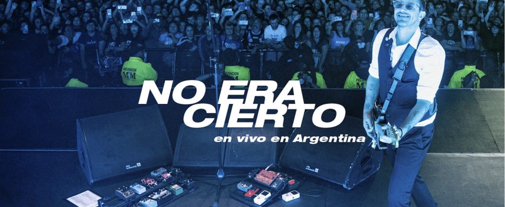NO TE VA GUSTAR ✷ "No era cierto" En vivo en Argentina ⇢ Primer adelanto del nuevo álbum en vivo