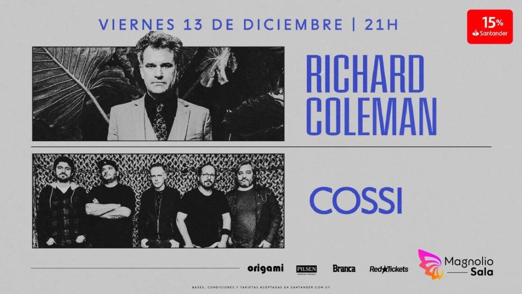 Richard Coleman y Cossi: una noche única en Magnolio Sala - 13-12-2024